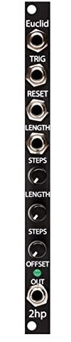 2hp Euclid Black - Sequencer