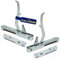 Kit 2 Charniere de Four avec Deux Support de Rouleaux - Longueur 165 mm Hauteur 163 mm Espacement des Trous 154 mm - CF0205 pour Indesit pour Ariston - Garantie de 10 Ans - MONTERAL