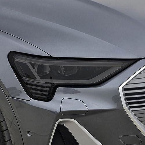 LAVIYE Autoscheinwerfer Tönung Schwarz Schutzfolienschutz Klarer kratzfester TPU-Aufkleber,Für Audi e tron Quattro 2019-2023