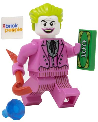 LEGO DC Superheroes: Joker Minifigure con abito rosa e piede di porco