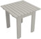 DEGAMO Beistelltisch Gartentisch Rijeka 46x46x44cm, Eukalyptus Weiss, Indoor und Outdoor