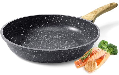 GiPP Poêle à frire antiadhésive en céramique - 28 cm - Saine et non toxique - Adaptée à l'induction - Sans PFAS et PFOA - Passe au lave-vaisselle - Poignée froide