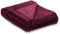 Como Kuscheldecke Weinrot Beere XXL 150 x 200 cm Baumwollmischung weiche & warme Kuschel-Decke mit Fransen für Couch & Sofa, waschbar, Öko-Tex Standard 100, 1,4kg, 400g/m²