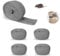 POFIBO Laine d'acier 0000, Paille de Fer 0000 pour Chrome, Lot de 5 Laine d'acier Anti Rongeur Fines 20m Laine Acier Anti-souris Découpable Laine de Fer pour la Maison, Polissage, Garage, Jardin