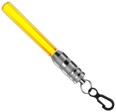 Baoblaze -Leuchtstab zum Tauchen, Scuba-Nachttauchlicht, wasserdicht, Tauchlampe zum Nachtschnorcheln, Camping, Unterwassertauchen, Orange Dauerhaft an