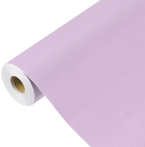 sourcing map 1500 x 60cm Purple Wallpaper, Peel and Stick Wallpaper, Purple Contact Paper Solid Color Vinyl Self-Adhesive Wall Paper Decorative for Wall Covering