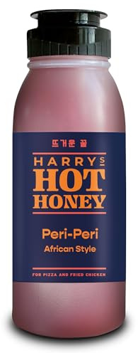 Harrys Hot Honey Peri Peri Sauce - Hot Honey with Red Pepper & Lemon - 280g | 100% Natural, No Additives – Perfect for Pizza, Grilled Chicken, Rib-Eye Steak & Stir-Fry – Made in UK