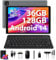 LINROM Tablet 10 Inch 4G lte and 5G WiFi, Android 14.0 Octa-Core 2.0GHz, 36GB RAM, 128GB ROM(1TB Expandable), 1980 * 1200FHD, 13MP+8MP, Tablet with Keyboard etc, GPS/Bluetooth (Gray)