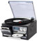 Tocadiscos 9 En 1, Reproductor De CD, Radio Am/Fm, Tocadiscos Retro Con Bluetooth Y Altavoces Integrados Para Entretenimiento,Blackwoodenbox