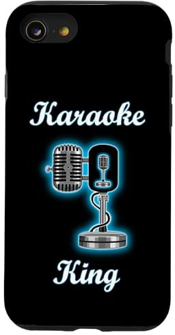 Karaoke King - Microfono luminoso blu Custodia per iPhone SE (2020) / 7 / 8