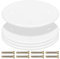 UKCOCO 4pièces Plaques De Couvercle De Plafond Ronde Plaques Blank Circulaires Pour Cache Trou Électrique Installation Facile Et Esthétique Accessoire Pour Finitions Plafond