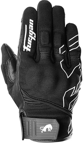 Furygan Jet NEON D3O - Motorradhandschuhe für Herren - 100% Lederhandfläche - Komfort - Sommerhandschuhe - Atmungsaktiv & Leicht - Bildschirmkompatibel - Touchscreen