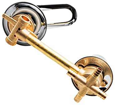 Grifo mezclador de latón de 4 vías, 10/12,5/14,5 cm, mango grueso, cartucho de cerámica, ideal para baño, ducha, cabina, diseño duradero y elegante