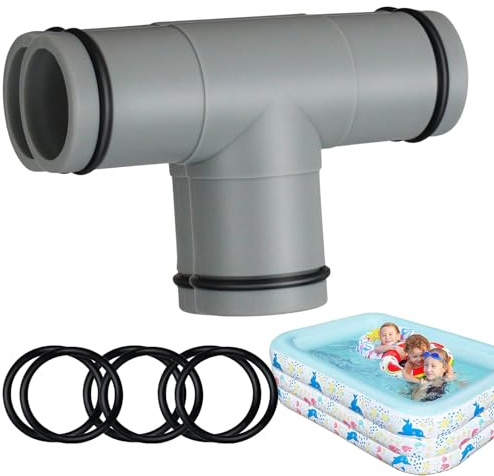 Pool Hose Splitter - Pools Hose Connector- Pipe Splitter | 1¼‑Inch (32 Mm) T‑Joint Connector for Pool and Filter Pump Hoses – Leak‑Proof, Durable Replacement Part for Vacuum, Cleaner & Filtration Sy