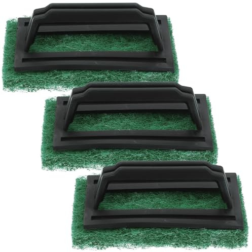 ETHZZLE Lot de 3 Brosses de Nettoyage Sérigraphie Vertes Manche Pinceau à Encre Résistant à L’Usure pour Dissolvant D’Encre Accessoires D’Impression Textile et Graphique Nettoyage