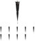 ledscom.de 10 piezas pincho de tierra para jardín, para luces de jardín, negro, 17cm, 45mm Ø