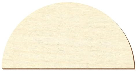 Sperrholz Zuschnitte - 1/2 Kreis, Halbkreise - 5x10cm-35x70cm, Höhe x Breite:17.5 x 35cm