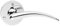 Wing Victorian Lever Door Handle on Round Rose DL66CP by Carlisle Brass
