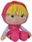 Simba Masha Bambola cm.25 in Pezza con Capelli di Lana, Colore Rosa, 109301065
