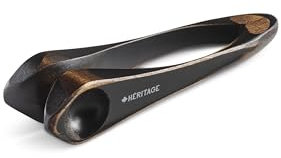 Heritage Musical Spoons Percussion Instrument, Handmade Canadian Maplewood, Natural Wood Folk Sound, Great Gift for All Ages With Any Music Experience, Small, Black