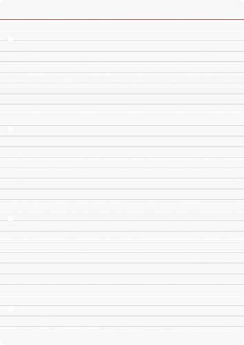 Brunnen 1066901 Ringbucheinlagen A4 (Liniert mit roter Kopflinie, 50 Blatt, 70 g/m²)