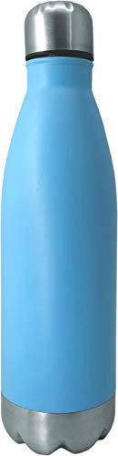 Nerthus Fih 641 Simple Wall Acier Inoxydable Bleu 750 ml Bouteille Réutilisable 29 X 7,5 X 7,5 Cm