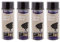Spectrum Noir Brillant Lot 4 Bombes spray Peinture en Aérosol 4x400ml séchage rapide