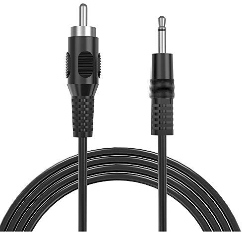 RFAdapter- RCA to 3.5mm Mono, 6ft 3.5mm 1/8 inch Mono Male Plug to RCA Male Audio Cable Adapter, for Speakers,