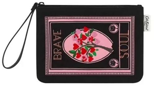 Cath Kidston Keep Kind 'Brave Soul' Handgelenktasche, Schwarz