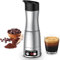 KreeySant Portable Car Coffee Maker 12V/24V/110V, Fast Heating Auto Espresso Machine 150ml, Compact Travel Coffee Brewer for Camping, Road Trips, Trucks, RV