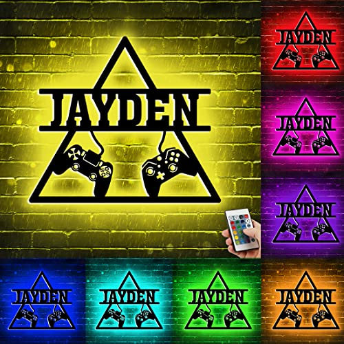 Custom Gamer Neon Sign for Wall Decor, Gamepad Controller Shape Neon Sign Lights Game Room Decor Accessories, Cool Gaming Console Neon Light for Teen Boys|Girls|Kids (Gamepad 6)