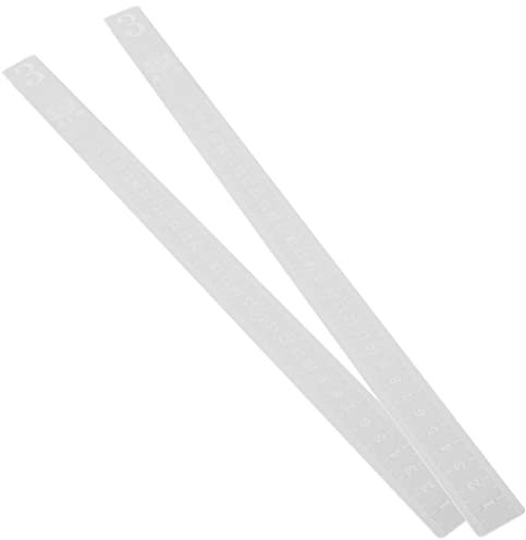 Luxshiny 2pcs Rolling Pin Guide Measuring Dough Strip Cookie Balance Rulers Dough Thickness Measuring Rulers for Noodles Fondant Biscuits Pies Baking 3mm