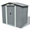 Keketa Garden Storage Shed Grey Metal 204x132x186 cm