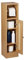 Relaxdays Toilettenpapierhalter stehend, Badezimmeregal HBT: 80x20,5x21 cm, Holzoptik, schmaler WC Papier Schrank, braun