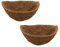 2 Stück 30cm Kokosfaser Einlagen für Hängemapeln Halbrunde, Natural Coco Fiber Hanging Basket , Pflanzeinlage Kokos, Ersatzeinlage Hanging Basket Kokosmatte für Blumentöpfe Garten Veranda Balkon