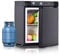 Techomey Gas Fridge 40L, 3 Way Fridge Camping for Caravan 12V 240V LPG, Gas Fridge Camping for Motorhome, Campervan, Car, Quiet, Black, 28~30mbar