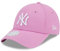 New Era NY Cap Damen Mädchen Frau New York Yankees Kappe verstellbar rosa weiß Teamlogo MLB - One-Size