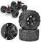 KIMISS Haiboxing RC-LKW-Reifen, Reifenersatz, Schwarz, 2-teiliger Radreifen-Ersatz, Passend für Hs 18301 18302 18311 18312 1 18 Rc-Auto