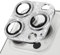 ICARER Bling Camera Lens Protector for iPhone 15 Pro/iPhone 15 Pro Max, Shiny Bling Camera Lens Cover Sticker Protector for Apple iPhone 15 Pro/iPhone 15 Pro Max (Shiny Silver)