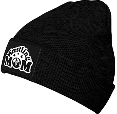 874 Beanie Mütze Wrestling-Mama Beanie Hat Weich Cuffed Hats Bequeme Wintermütze Für Wandern Skifahren Running