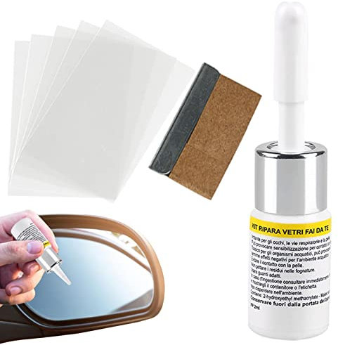 Monozoz Windschutzscheiben Reparatur Set, Glas-Reparatur Set Windschutzscheibe, Rissige Windschutzscheiben Reparatur Set Für Chips, Risse, Sternförmige Risse, Glas Reparaturflüssigkeit