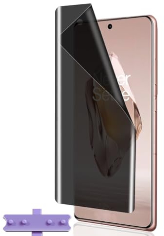 Yiunssy Protection Écran Anti-Espion pour Oneplus 12R，Sans Bulles/résistant aux rayures，TPU Flexible Privacy Film Protection en Écran Protecteur pour Oneplus 12R [Non-Verre Trempé]