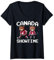 Damen Kanada Cute Bear Eishockey Trikot - Kanada Hockey Team T-Shirt mit V-Ausschnitt