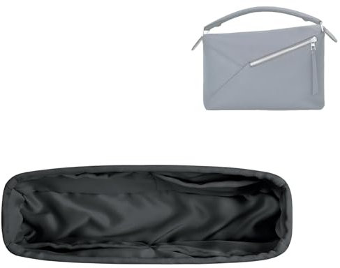 DGAZ Seide Handtaschen Organizer, Taschen Organisator für Loewe Puzzle Mini/S/M/L Taschen, Leicht Innentasche Handtasche Einsatz (Grismeyer, Puzzle Mini)