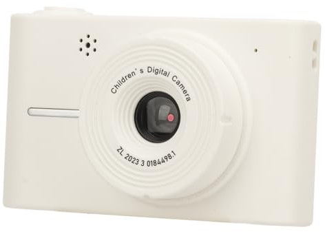 1080P Digital Camera for Photography, Vlogging Selfie Camera with 8X Zoom Anti Shake, Compact Travel Camera for Teens Adults (White)