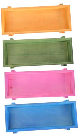BESPORTBLE Lot De 4 Jardinières De Jardin Supports De Jardinières De Bureau Pots De Fleurs Décoratifs pour La Maison