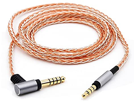 Brensty 4FT / 6FT 4.4Mm Cable de Audio BALANCEADO para MDR-XB950N1 XB950B1 XB950 MDR-1A 1ABT 1ADAC 100ABN S12B1 Auriculares (1.2M)