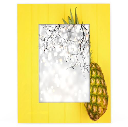 Bilderrahmen aus Holz, Ananas, 10,2 x 15,2 cm, passend für 13,9 x 8,8 cm große Fotos, Ananas-Bilderrahmen für Heimdekoration, persönlicher Rahmen, Geschenke