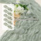 Seihtuch Tischläufer Salbeigrün,5 Stück Grün Käsetuch Cheesecloth Boho Tischläufer für Hochzeit, Party, Wohnraumdekor, Esszimmer, Wohnzimmer, Küche, Schlafzimmer, Babyparty 90x300cm