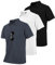 zitysport 3er Pack Poloshirts Herren Kurzarm Golf Polohemd Schnelltrocknend Atmungsaktives Herren Regular Fit Shirts Work Polo Shirts Männer Sommer Sport Tshirt Männer(Schwarz Weiß Grau L)